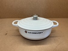 Le Creuset Enameled Cast Iron Signature Sauteuse Oven, 3.5 qt., White