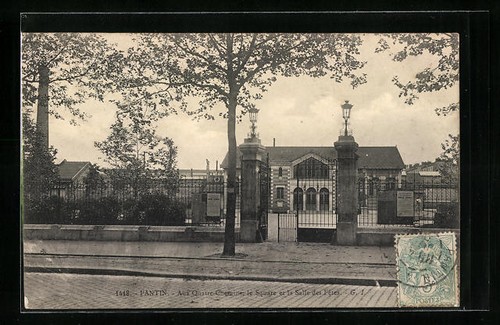Cpa pantin aux quatre - aux, chemins