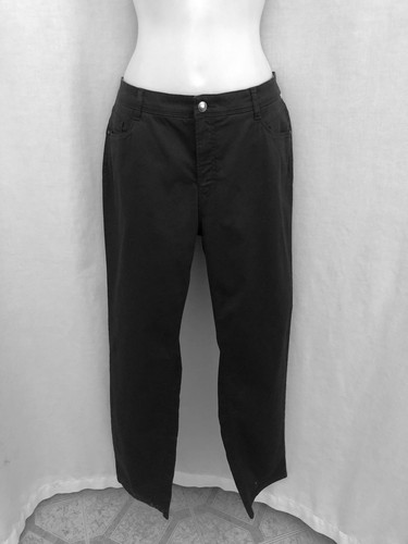 Brax black cotton blend carola - black,