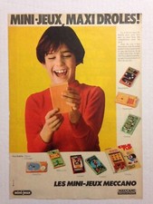 PUBLICITE ANNEES 70 MECCANO LES MINI-JEUX