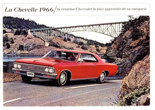 Affiche vintage 1966 - , chevrolet