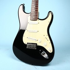 2004 Fender Stratocaster USA American Black Hardtail Strat