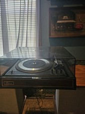 Garrard SLX3 Turntable with Dust Cover and Adapter Vintage, Working