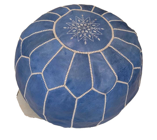 Pouffe cuire repose pieds - pouffe, ,