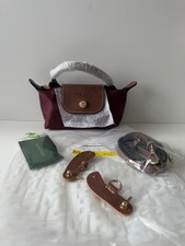 Mini Sac Longchamp  -bordeaux