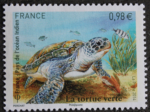 Timbre france la tortue - france,