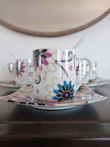 Tasses café en porcelaine - 6,