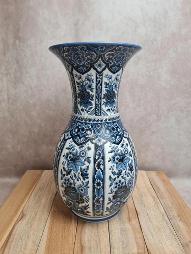 Vase vintage delfia - vintage, bleu
