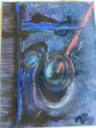 Tableau moderne signé - tableau,