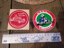 Lot de 2 Anciens autocollants