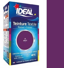 Teinture avec fixateur violet 23 tissu vêtement textile coton lin viscose soie I
