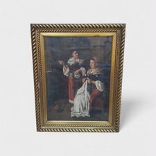 Ancien Tableau Peint Style