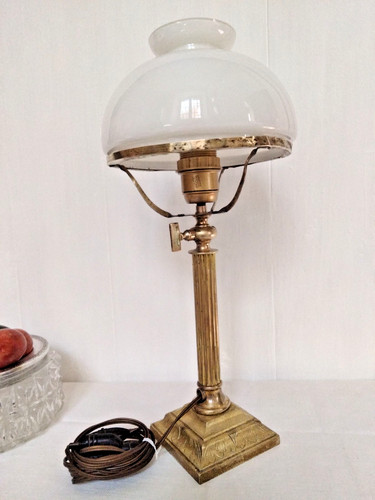 Lampe bronze doré et - bronze,