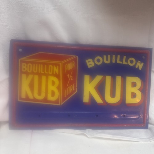 Plaque vintage bouillon - plaque,