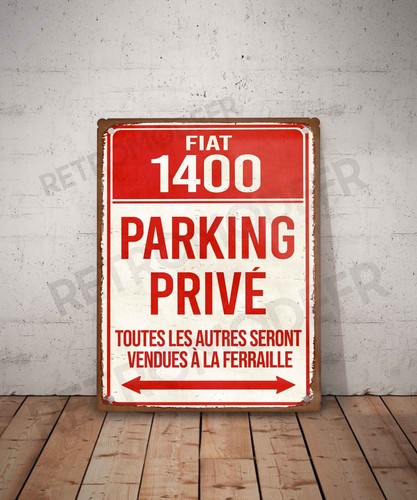 Plaque métal vintage - , fiat