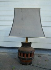 brutalist rustic wooden table lamp french chalet cabine lamp bois rustique 