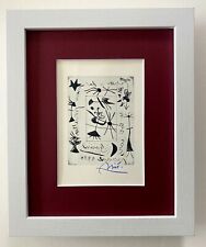 ? Joan Miro | Vintage 1983 Signed Colorful Print | Mounted and Framed $