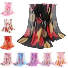 New Fashion Summer Women Floral Scarf Shawl Long Wrap Bohemia Hijab Chiffon Wrap