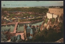 CPA Dinant, Vue prise des glacis de la Citadelle 