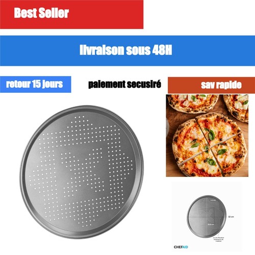 Plaque pizza perforée 32 - pizza,