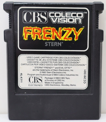 Jeu colecovision frenzy - colecovision,