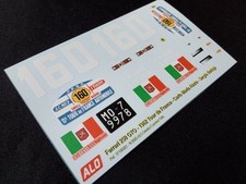 1962 TOUR DE FRANCE #160 FERRARI 250 GTO C.M. ABATE/SERGIO BETTOJA 1:18 DECALS