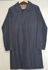 BURBERRY HERITAGE CAMDEN Car Coat, Blue Carbon, Size 44
