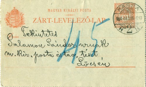 Hungary 1897 postal - hungary,