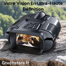 Jumelles 4K Vision Nocturne Et Infrarouge 32, 64Go Stockages, Zoom Numérique 8X