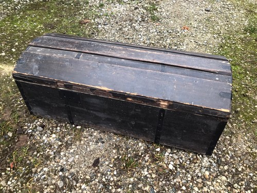 Ancien coffre bois pour - coffre, en