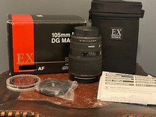 SIGMA 105mm f2.8 EX DG MACRO - AF Filter Size 58 - Open Box