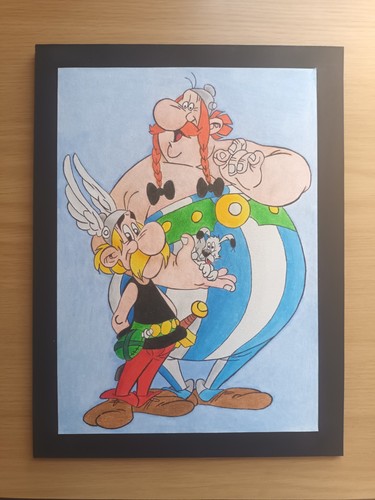 Dessin original astérix - original,