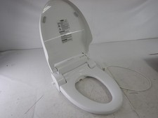 ALPHA BIDET JX2 Elongated Bidet Toilet Seat, White, Endless Warm Water Bowl Mist