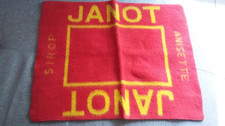 OLD VINTAGE 1970 PASTIS JANOT ANISETTE SYRUP ADVERTISING CARD PLAYING MAT