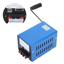 Large Power Hand Crank Generator Emergency Outdoor Portable USB Phone/Comput NEW