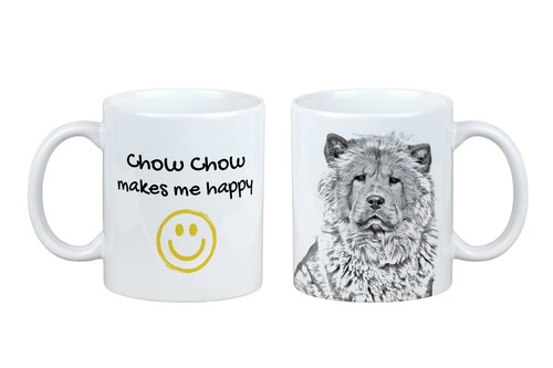 Tasse chow avec chien - avec, me