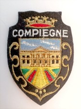 Écusson COMPIÈGNE en feutrine brodée - Oise France