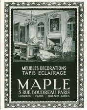 1929 Maple Antique Furniture Decorations Magazine Issue Advertising