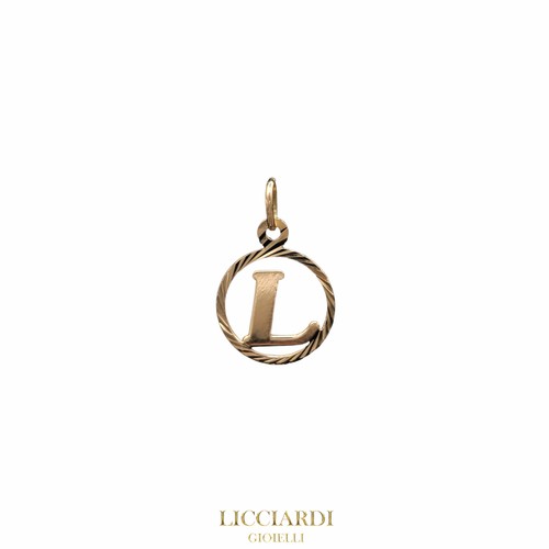 Pendentif lettre or - pendentif, «