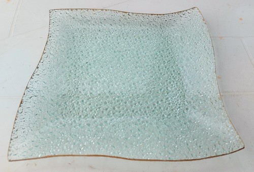 Assiette carrée verre - assiette, en