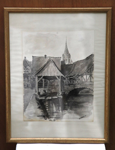 Gravure lithographie signée