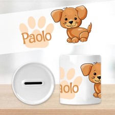 Tirelire chien personnalisée