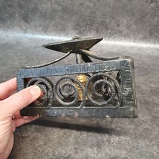 ancienne monture de lampe / lustre en fer forgé art déco AP194