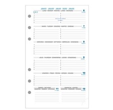 [18212E] Exacompta Recharge Exatime 17 semainier millésimé semaine sur 1 page...
