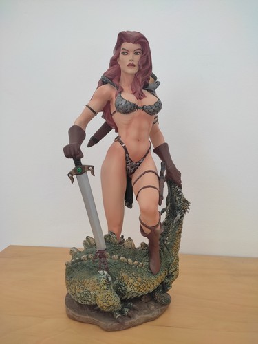 Red sonja statue bust hard - red, 1/6
