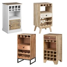 Casier à vin porte-bouteilles buffet en bois range 4/8/12 bouteilles á choisir