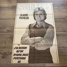 poster affiche de magazine Claude François  -