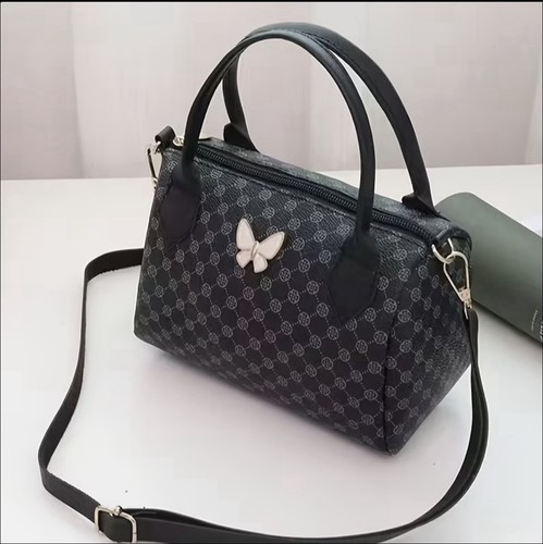 Sac main cuir noir - main,