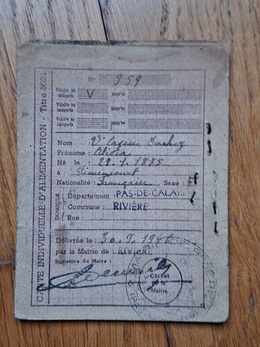 Rationnement carte - -,