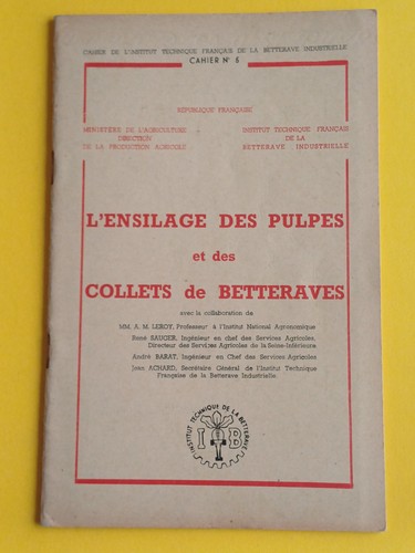Revue 1949 ensilage - 1949, pubs